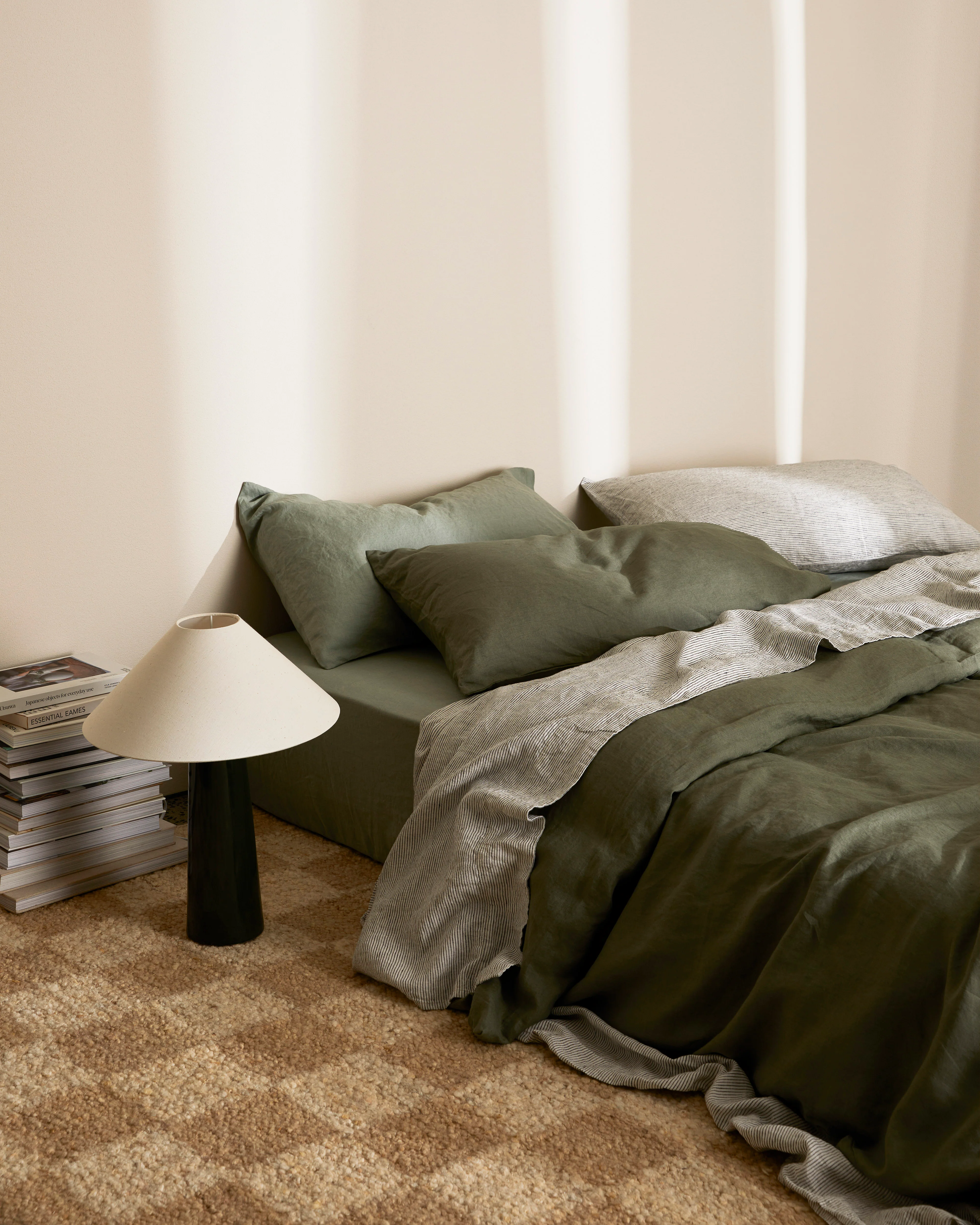 Linen Duvet Cover in Fern - Image 3
