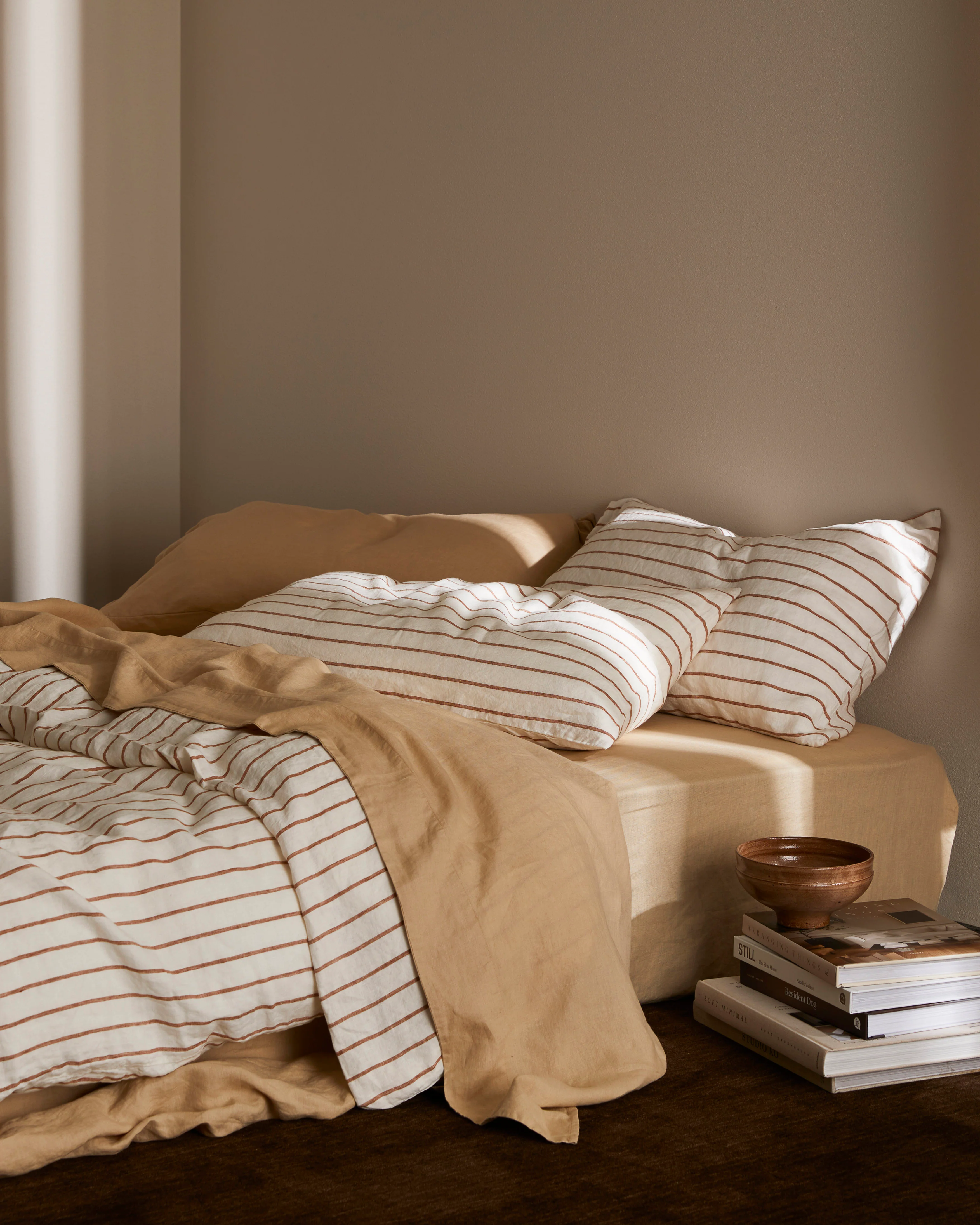 Linen Duvet Cover in Oat - Image 3